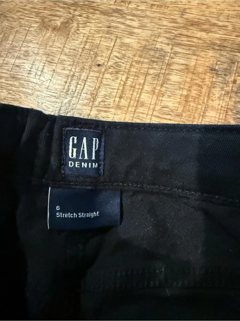 Gap Black Straight Stretch Pants Size 6